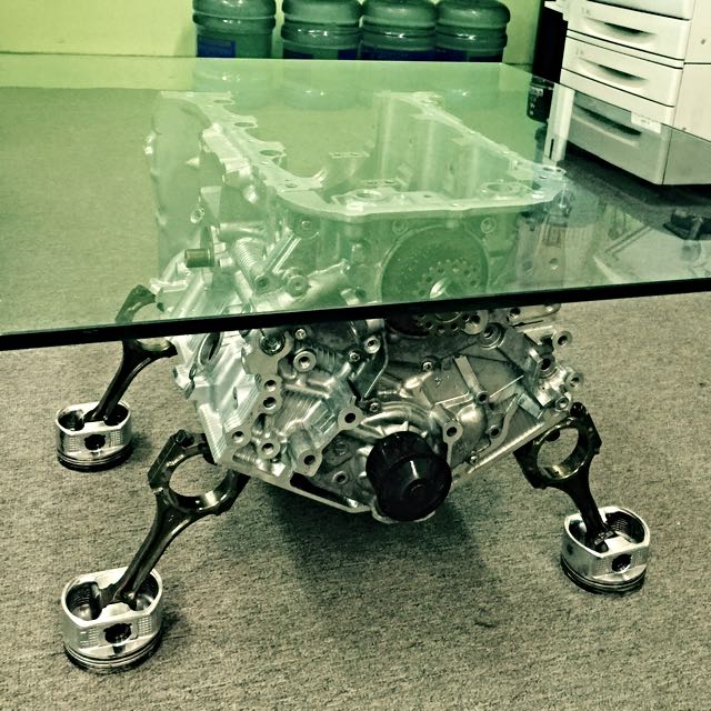 Reserved! V6 Engine Block Coffee Table, Furniture & Home Living