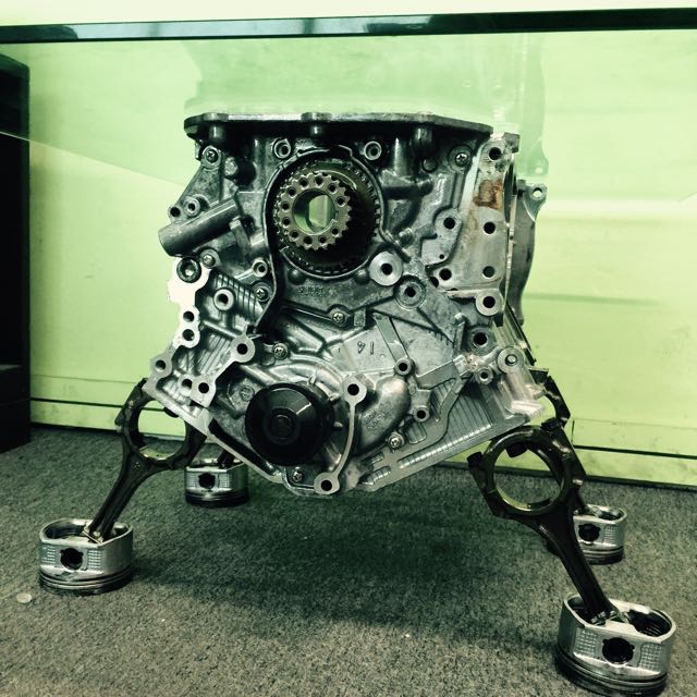Reserved! V6 Engine Block Coffee Table, Furniture & Home Living