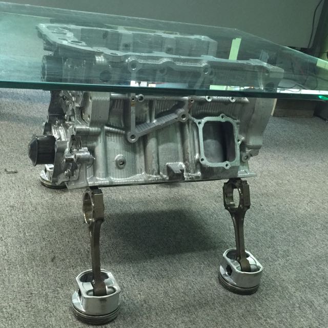 Reserved! V6 Engine Block Coffee Table, Furniture & Home Living