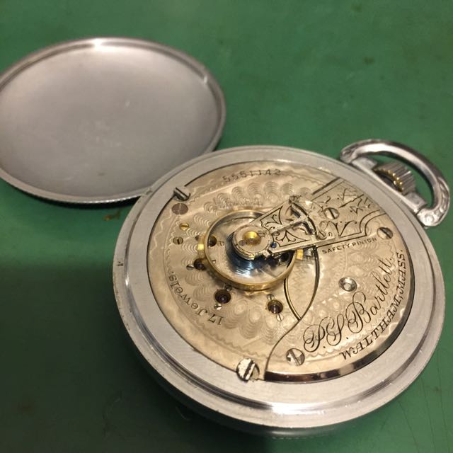 Waltham Ps Bartlett 18 Size Pocket Watch