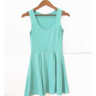 PULL & BEAR Turquoise Dress