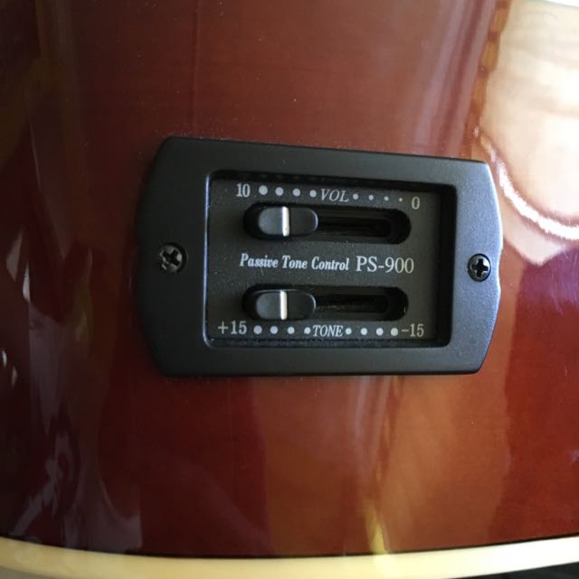 New Aria Acoustic Guitar With PS900 Pickup And Black Guitar Bag