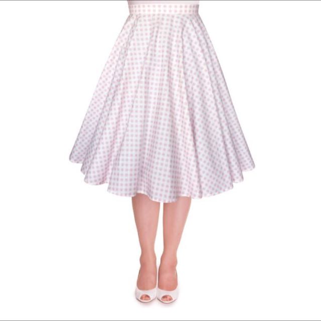 Pink circle skirt