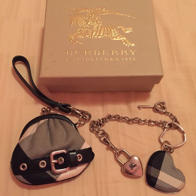 Burberry Blue Label Coin Pouch Keychain Bag Charm Luxury on Carousell