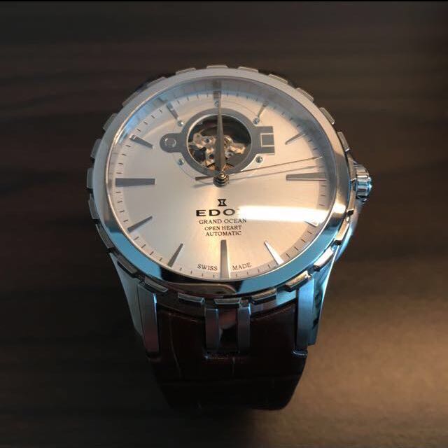 Edox grand ocean open heart automatic top