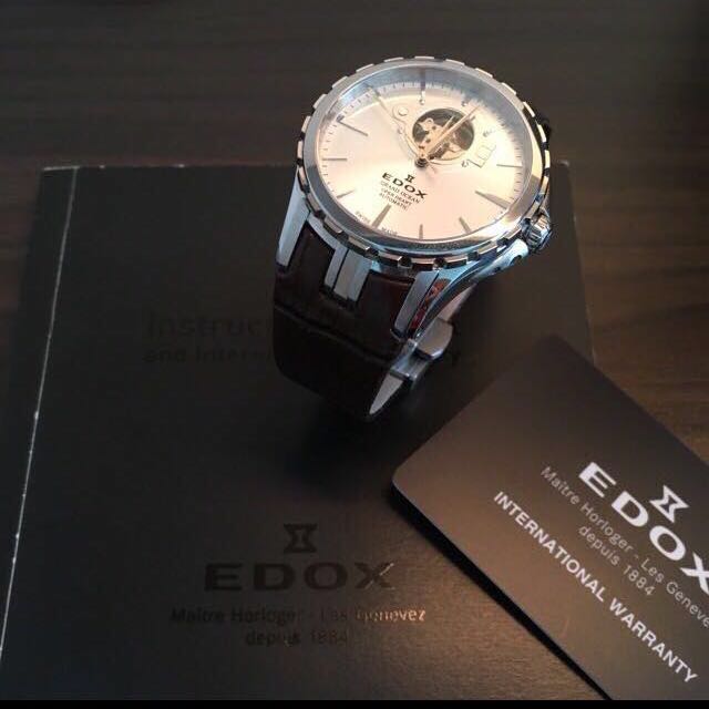 Edox Grand Ocean Open Heart Men s Automatic Watch Luxury Watches on Carousell