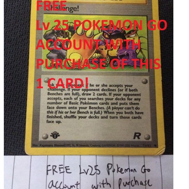 Lvl25 Pokemon Go Account Free With Purchase Of 1 Card Toys Games On Carousell
