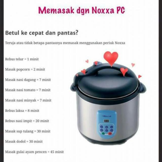 Periuk Noxxa, TV & Home Appliances, Kitchen Appliances, Cookers on ...