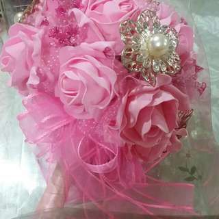 Pink Bridal Hand Bouquet