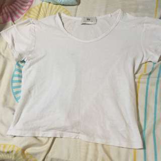 White Crop Top Medium