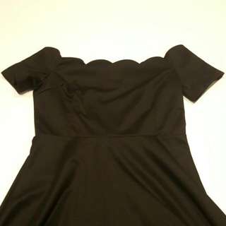 Off Shoulder Black Dress