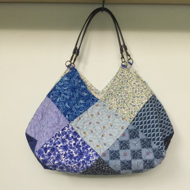 Patchwork bag (Category: Tote Bags) located in Singapore. Submitted by wolfknight (Listing ID 63086922, Image 1). Description: About 40cm wide and 24cm tall..