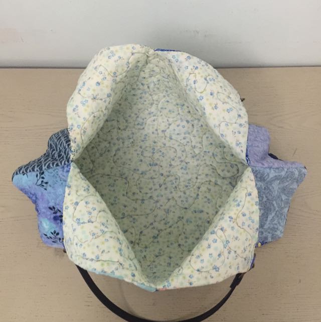 Patchwork bag (Category: Tote Bags) located in Singapore. Submitted by wolfknight (Listing ID 63086922, Image 3). Description: About 40cm wide and 24cm tall..