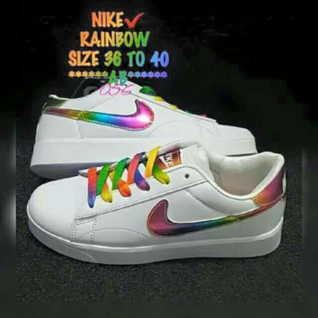 NIKE RAINBOW SHOES, Women's Fashion, Footwear, Sneakers on Carousell