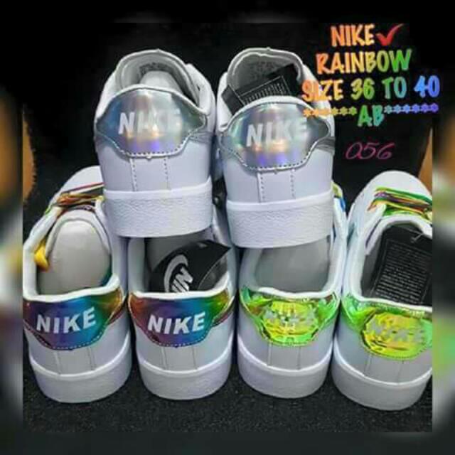 NIKE RAINBOW SHOES, Women's Fashion, Footwear, Sneakers on Carousell