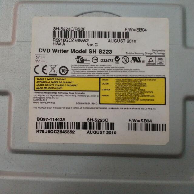 Samsung Dvd Writer Model Sh S223, Computers & Tech, Parts & Accessories, Networking on Carousell