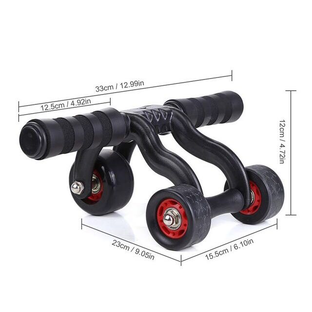 Abs Roller (Category: Skates, Rollerblades & Scooters) located in Kuala Lumpur. Submitted by vthengtan (Listing ID 63162285, Image 2). Description: 1. Unique 3-Wheel design adds to overall stability of rolling motion, making this perfect for beginners 2. Floor stopper wedge included to improve workout safety and enable a wide variety of workouts at full range, a standalone stopper wedge is included. Position it at your tolerance edge to be stoppe