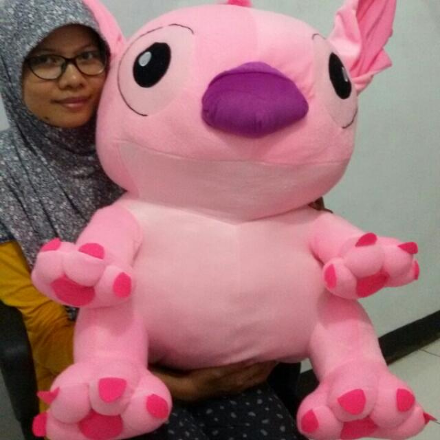 Boneka Stitch Pink Jumbo Serba Serbi Di Carousell