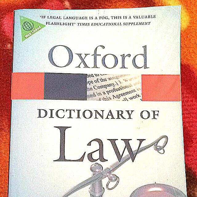 Oxford Law Dictionary Books Stationery On Carousell