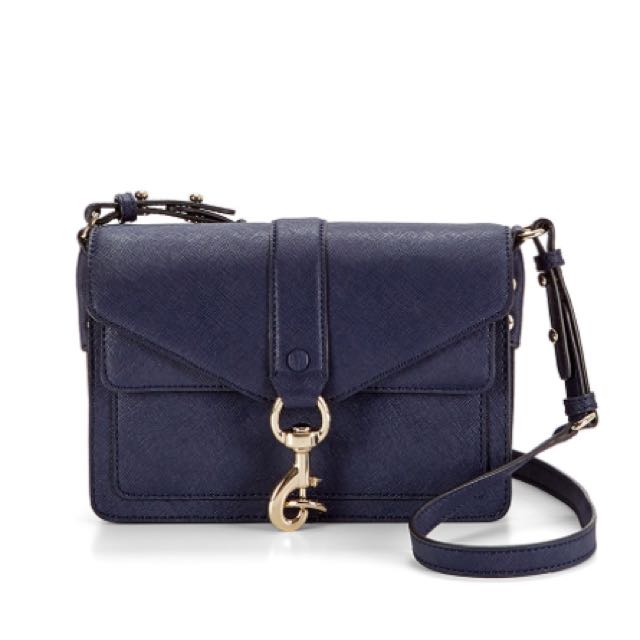 Rebecca Minkoff Hudson Moto Mini navy Luxury on Carousell