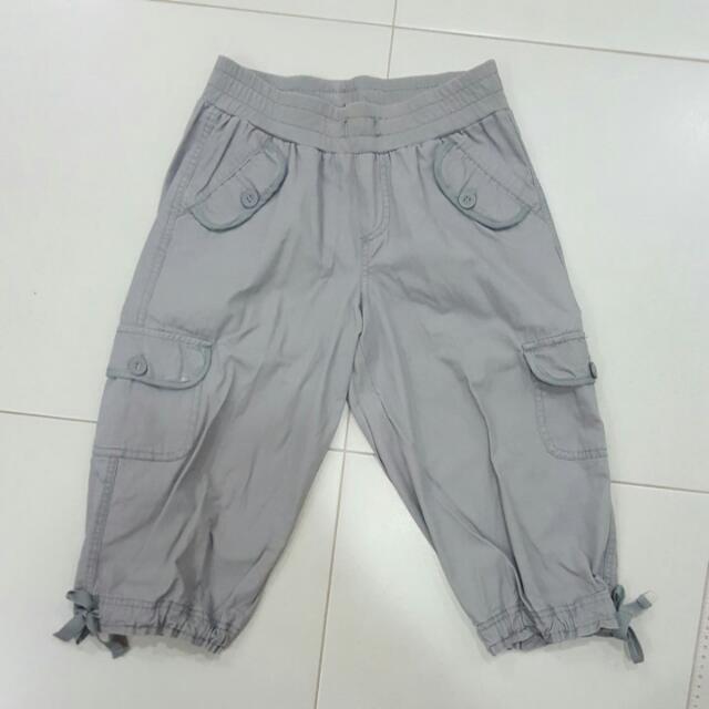 Grey Knee Length Cargo Pants, Women's Fashion, Bottoms, Other Bottoms