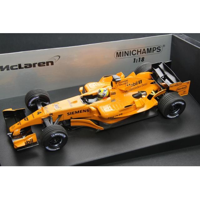 Mclaren 1 18 Juan Pablo Montoya 2006 Orange Test Car F1 Minichamps