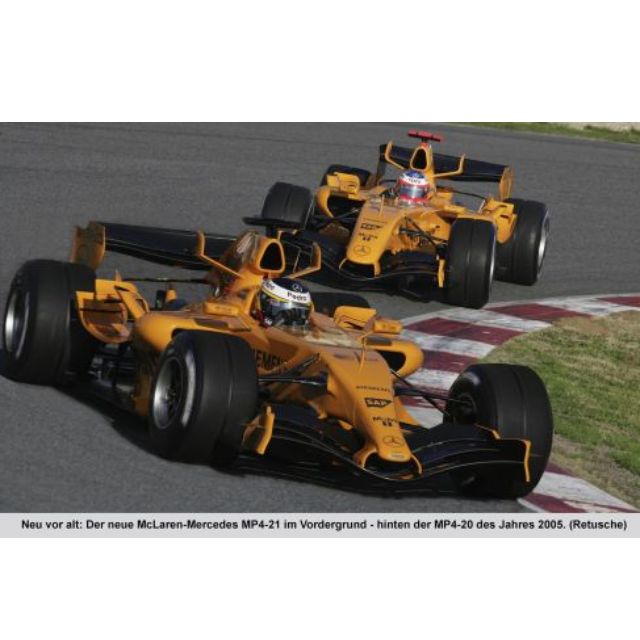 Mclaren 1 18 Juan Pablo Montoya 2006 Orange Test Car F1 Minichamps