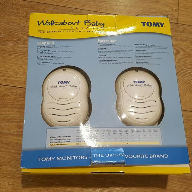 Tomy walkabout baby monitor top