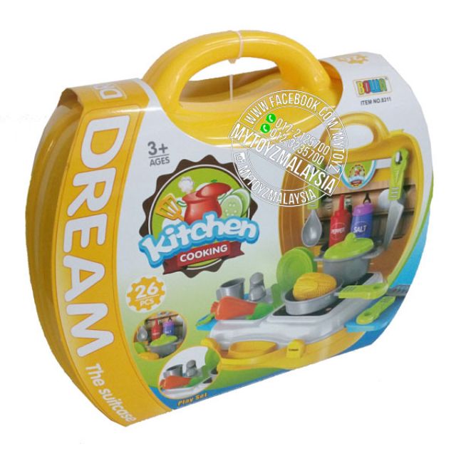 BOWA 8311 KITCHEN COOKING PLAY SET SUITCASE