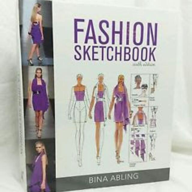 Fashion Sketch Book 6th Edition By Bina Abling, Hobbies & Toys