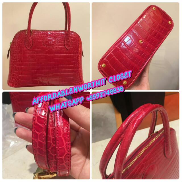 Hermes Bolide 27 Gold GHW, Luxury, Bags & Wallets on Carousell