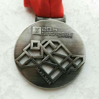 Singapore City Race 2016 Finisher Medal (Mid Distance 25 Km)