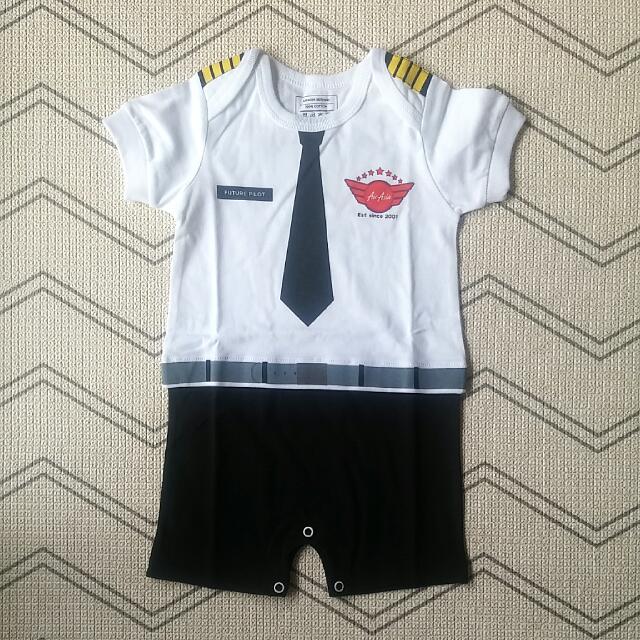 BNWT Airasia Tiny Pilot Romper Onesie Babies Kids Babies Kids Fashion on Carousell