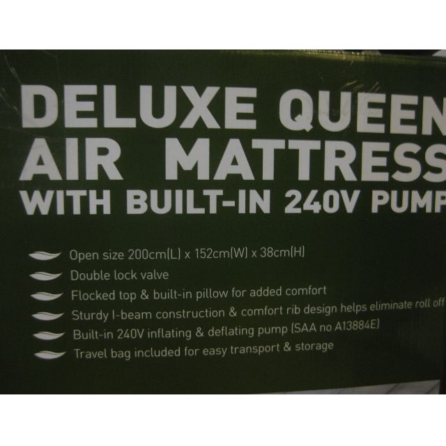 Jackaroo self on sale inflating mattress