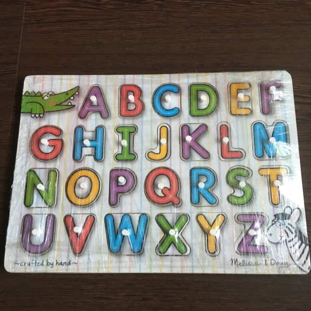 melissa and doug alphabet peg puzzle