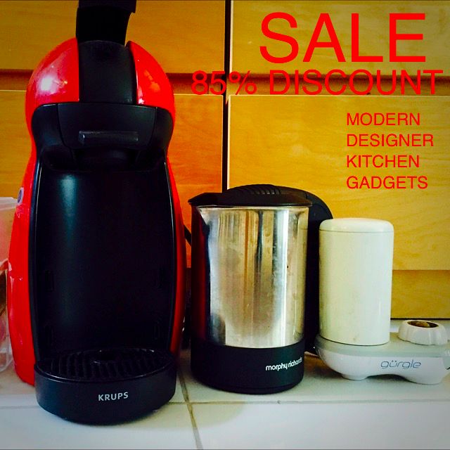 Modern Kitchen Sale KRUPS Coffee Machine, Morphy Richards Designer