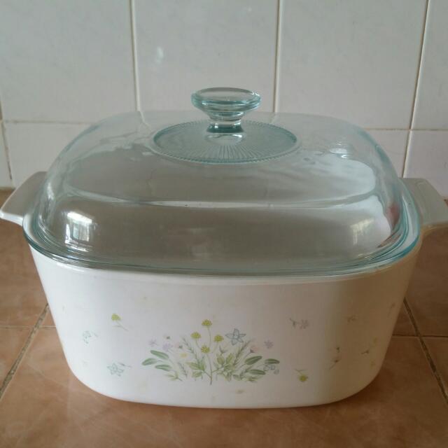 Vintage Pyrex Corning Corningware Casserole Bowl, Furniture & Home