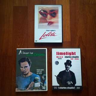 Rare Old Movies DVD- Lolita, Charlie Chaplin, A Streetcar Named Desire