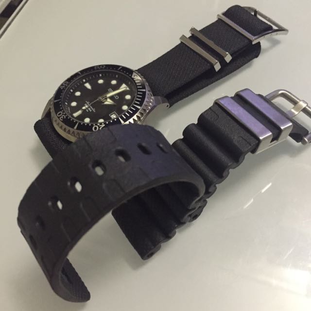 sold) 22mm Authentic Seiko Shogun Rubber Strap, Mobile Phones & Gadgets,  Wearables & Smart Watches on Carousell