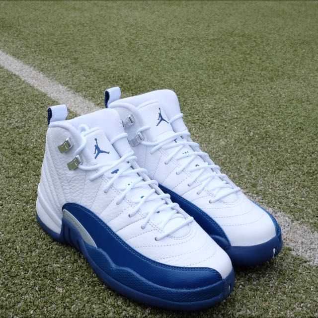 Air Jordan 12 French Blue GS Men s Fashion Footwear Sneakers on Carousell