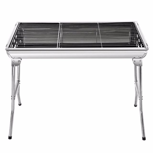 Basic Bbq Grill Portable Foldable Stainless Steel Home