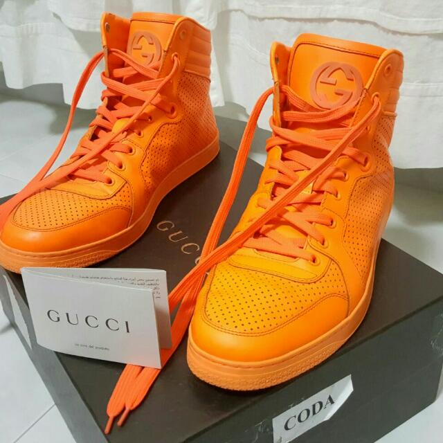 Gucci coda top neon sneakers