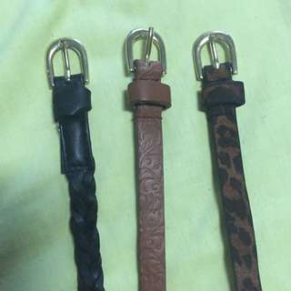 Set of 3 Belts