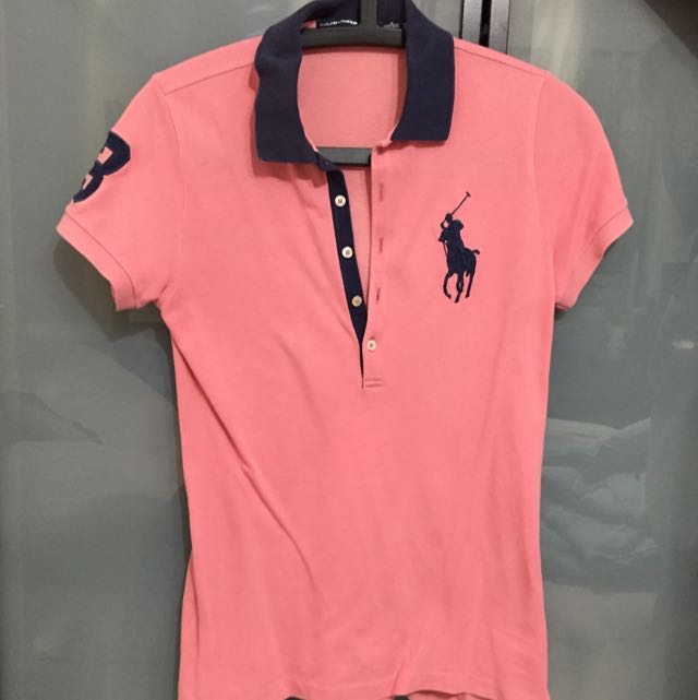 womens pink ralph lauren polo shirt