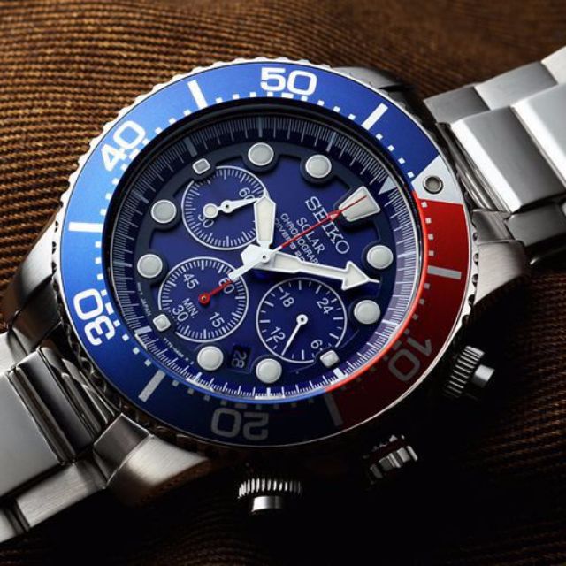 Seiko Solar Chronograph Divers Japan Made SSC019 SSC019P1 SSC019P Men s Watch