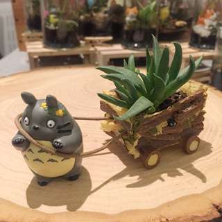 Totoro With Pull Cart