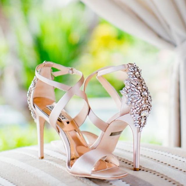 Badgley Mischka Wedding Shoes Barang Mewah Di Carousell