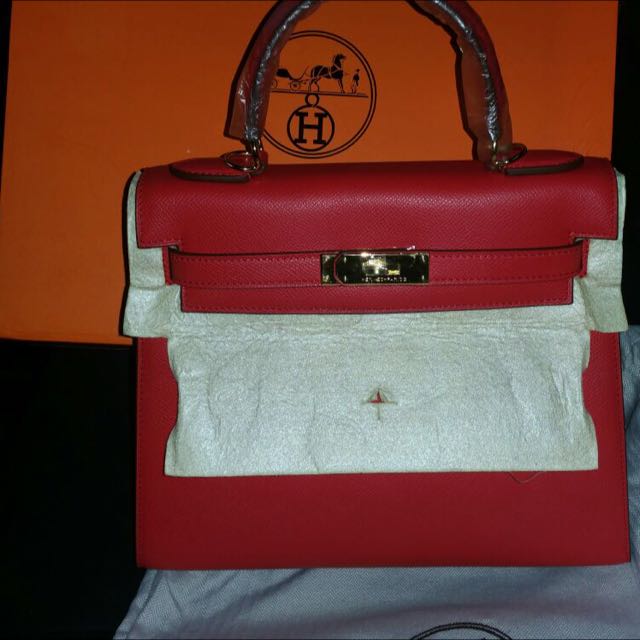 Replica Hermes Kelly Pochette Bag In Blue Glacier Epsom Leather