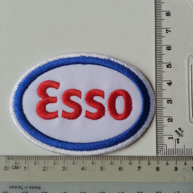 Esso Oil Company Logo Badge Iron on Sew on Embroidered Patch #1704