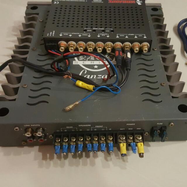 Lanzar Rack Series Power Amp +Mohawk Pre Amp, Car Accessories on Carousell